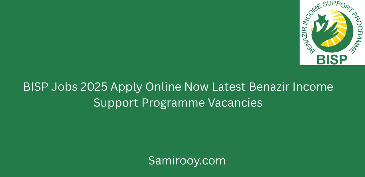 BISP Jobs 2025 Apply Online Now Latest Benazir Income Support Programme Vacancies